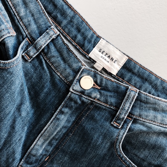 Sézane 1958 The Mom Jeans in Mid-Blue - Picture 7 of 8